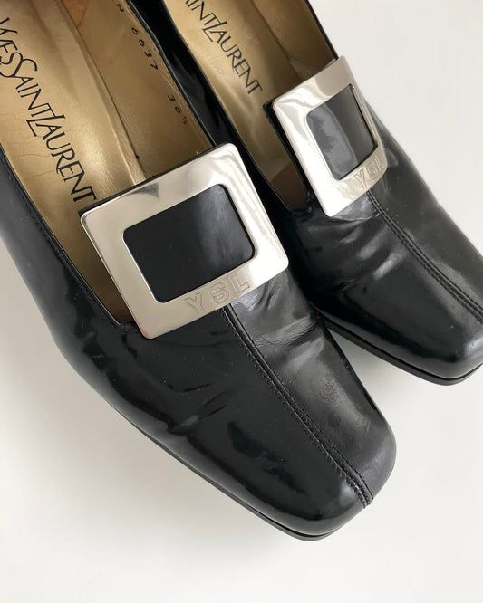 YSL Patent Heels
