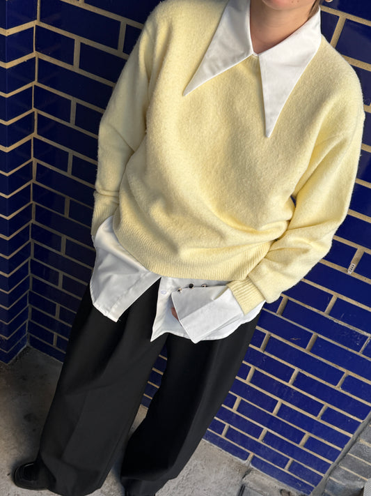 Wide Collar Shirt