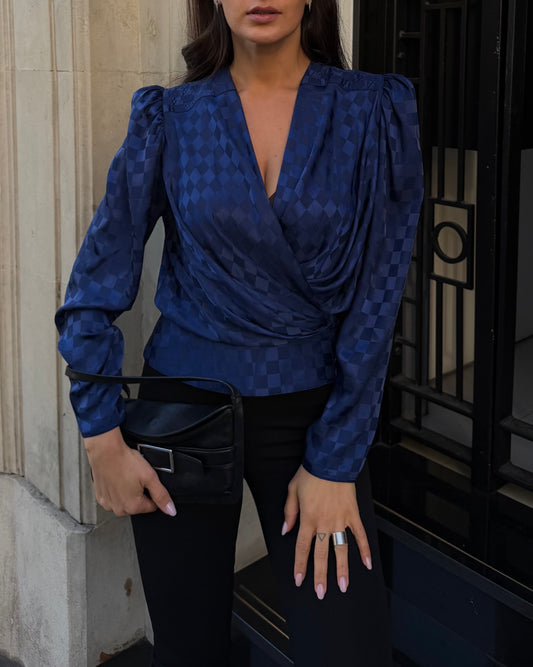 Cobalt Blue Blouse