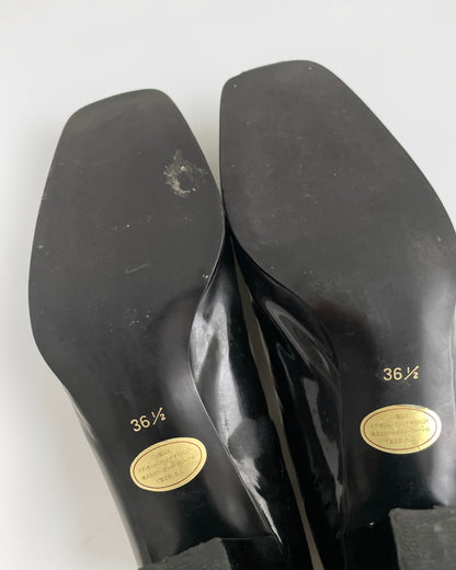 YSL Patent Heels