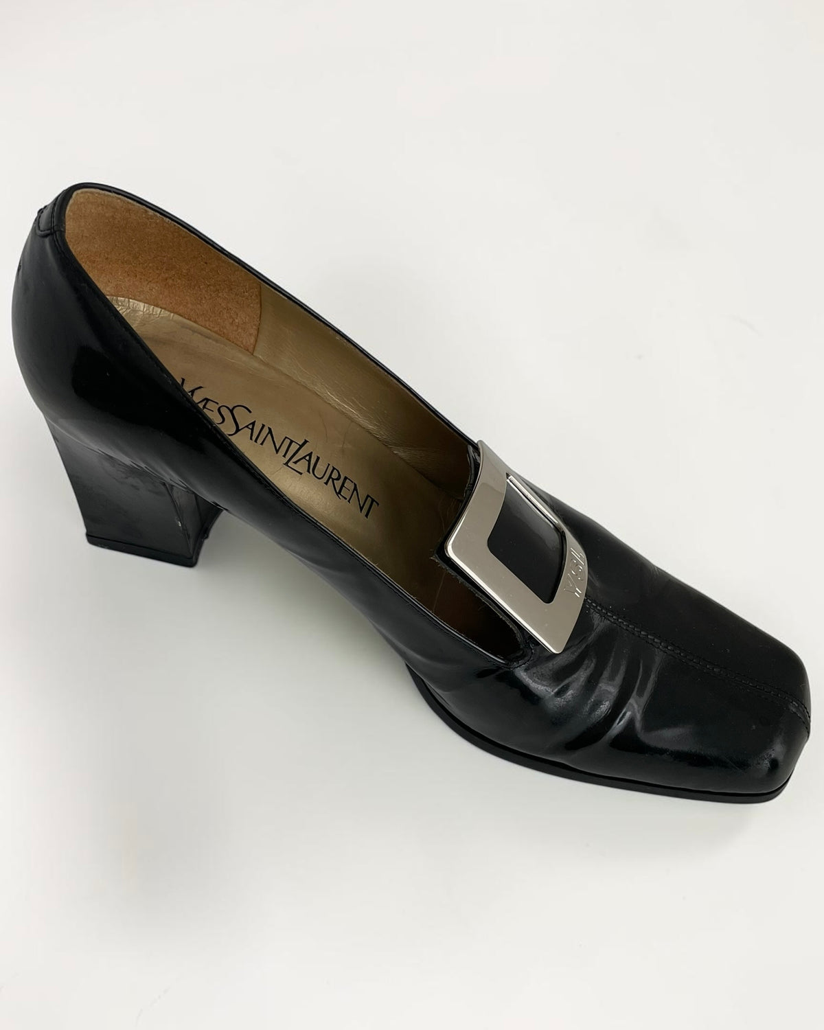 YSL Patent Heels