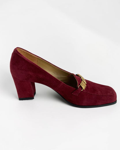 YSL Suede Heels