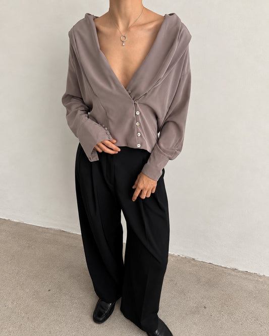 Taupe Blouse