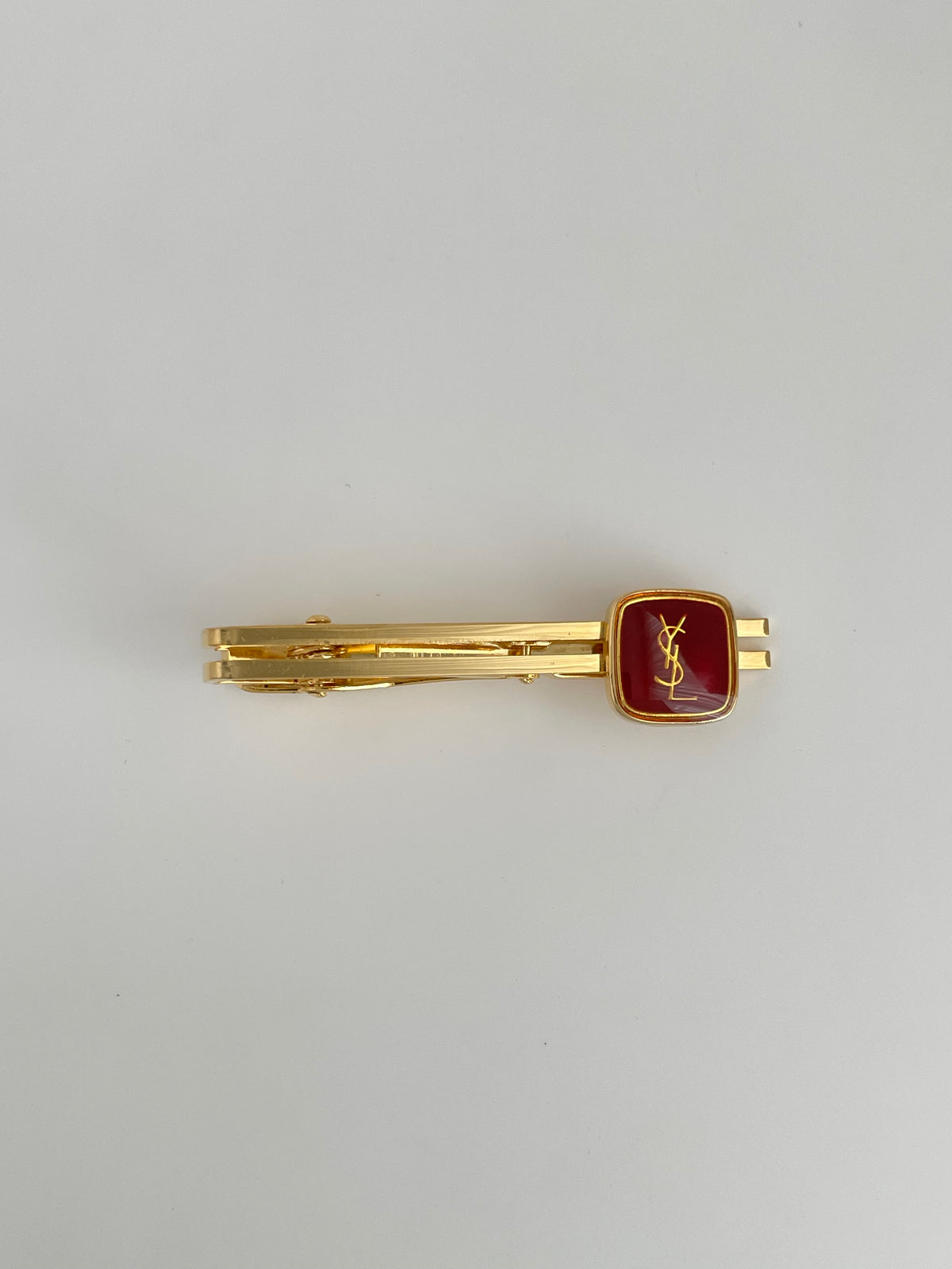 YSL Cufflinks & Tie Clip Set