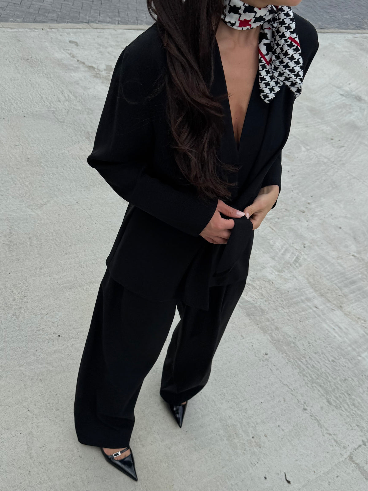 Shawl Tie Blouse