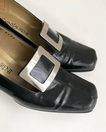 YSL Patent Heels