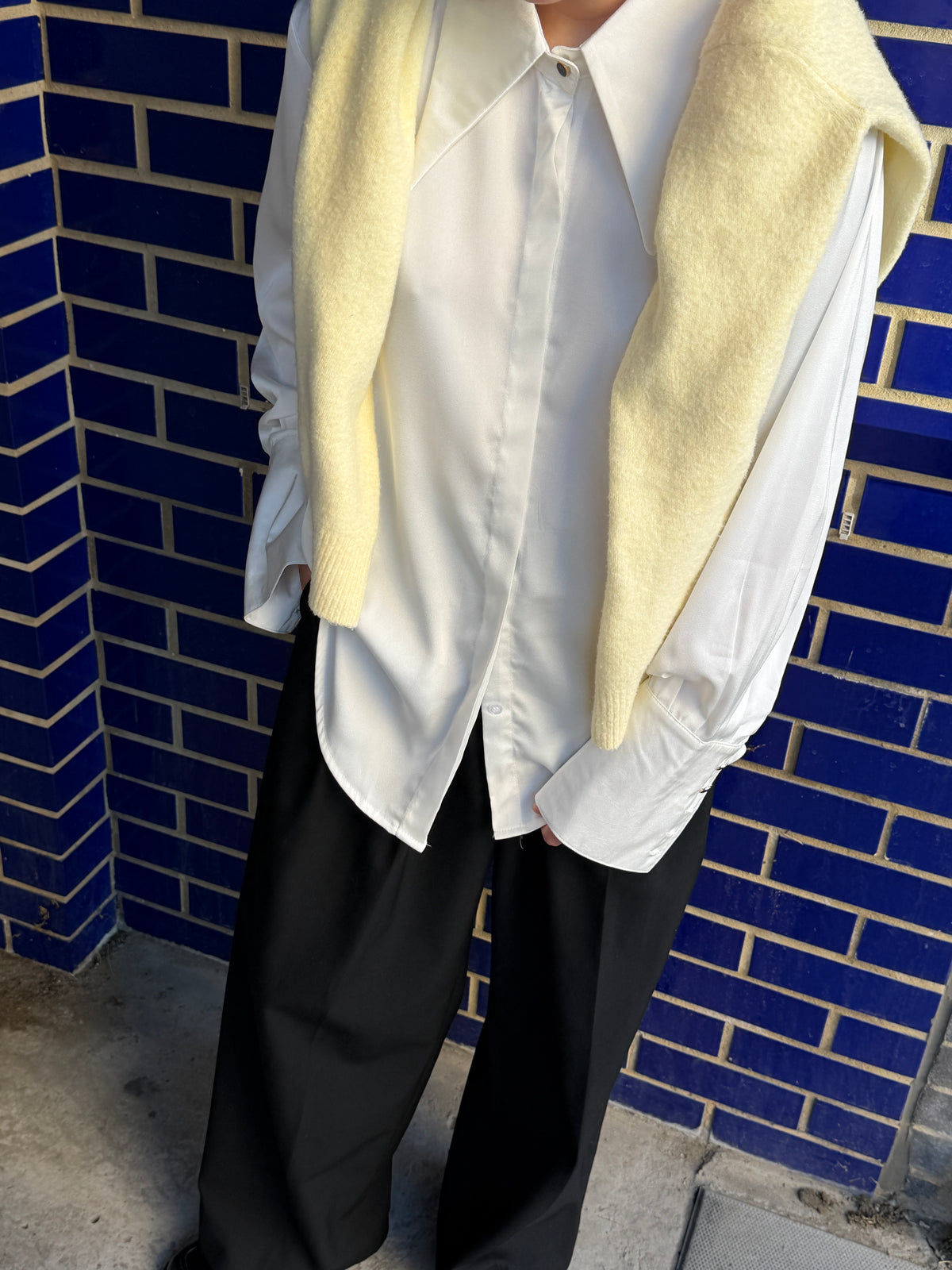Wide Collar Shirt