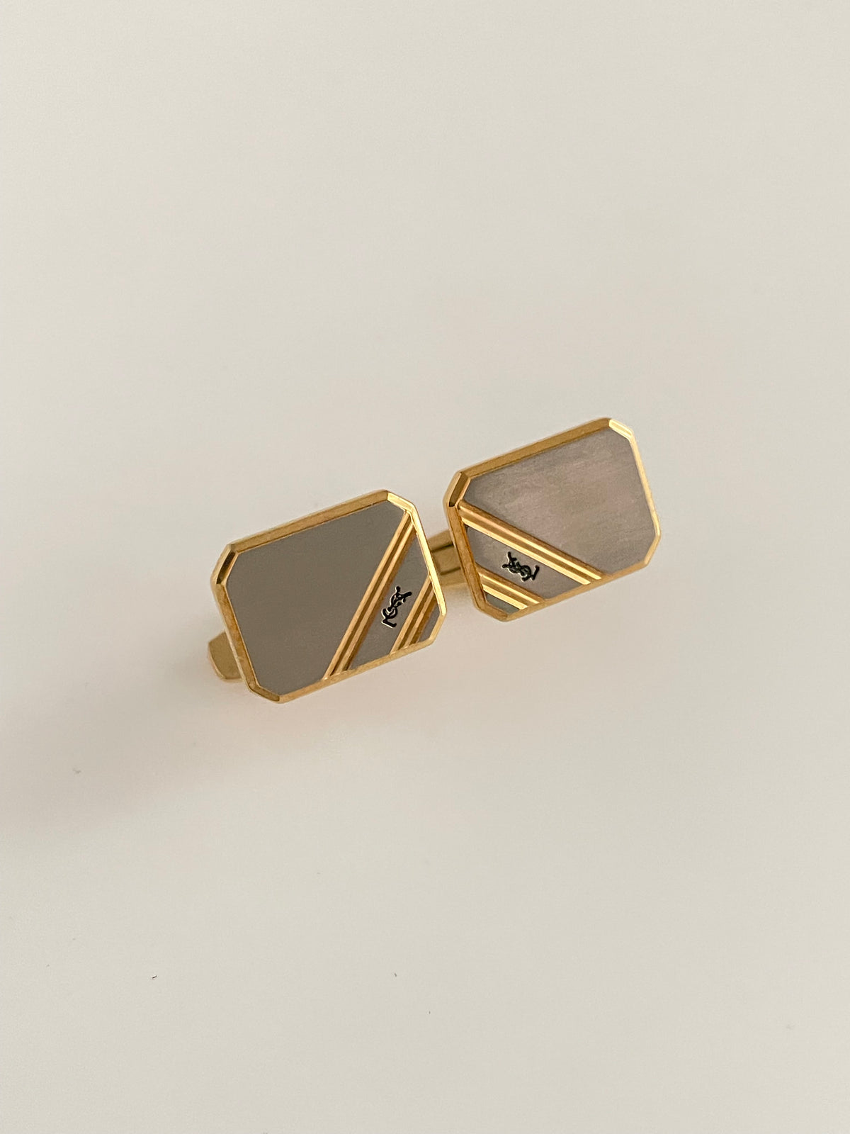 YSL Cufflinks & Tie Clip