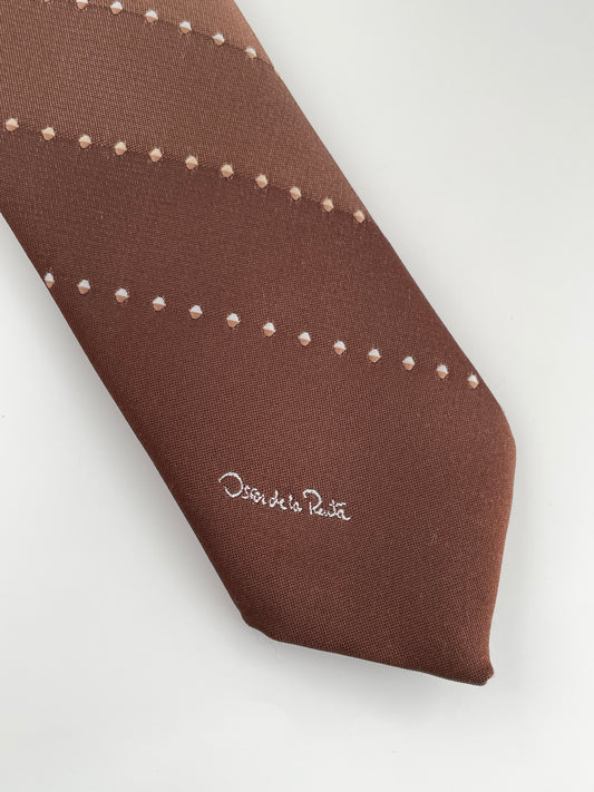 Oscar De La Renta Brown Tie