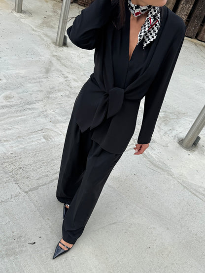 Shawl Tie Blouse