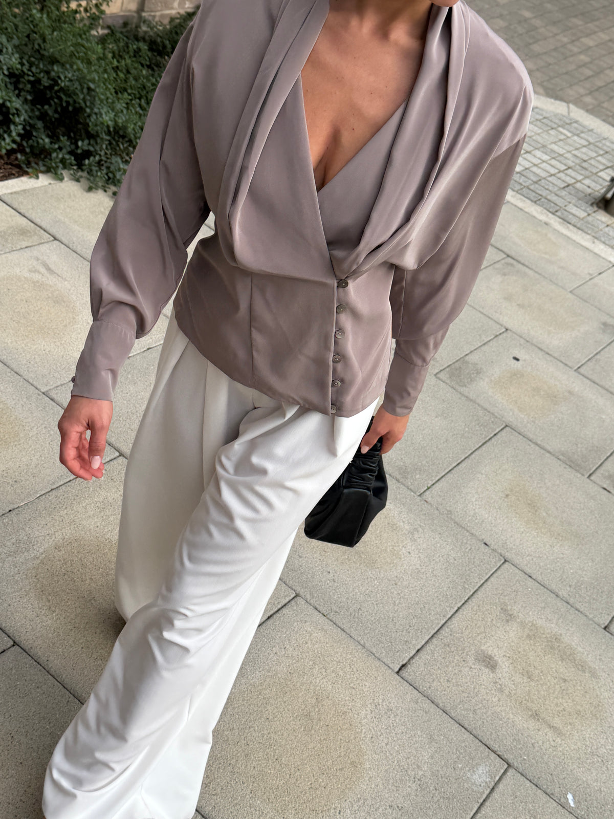 Shawl Collar Blouse