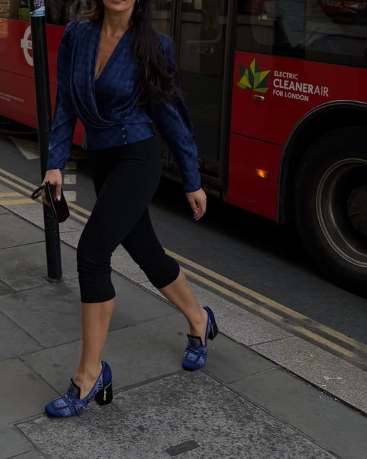 Cobalt Blue Blouse