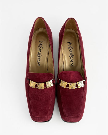 YSL Suede Heels