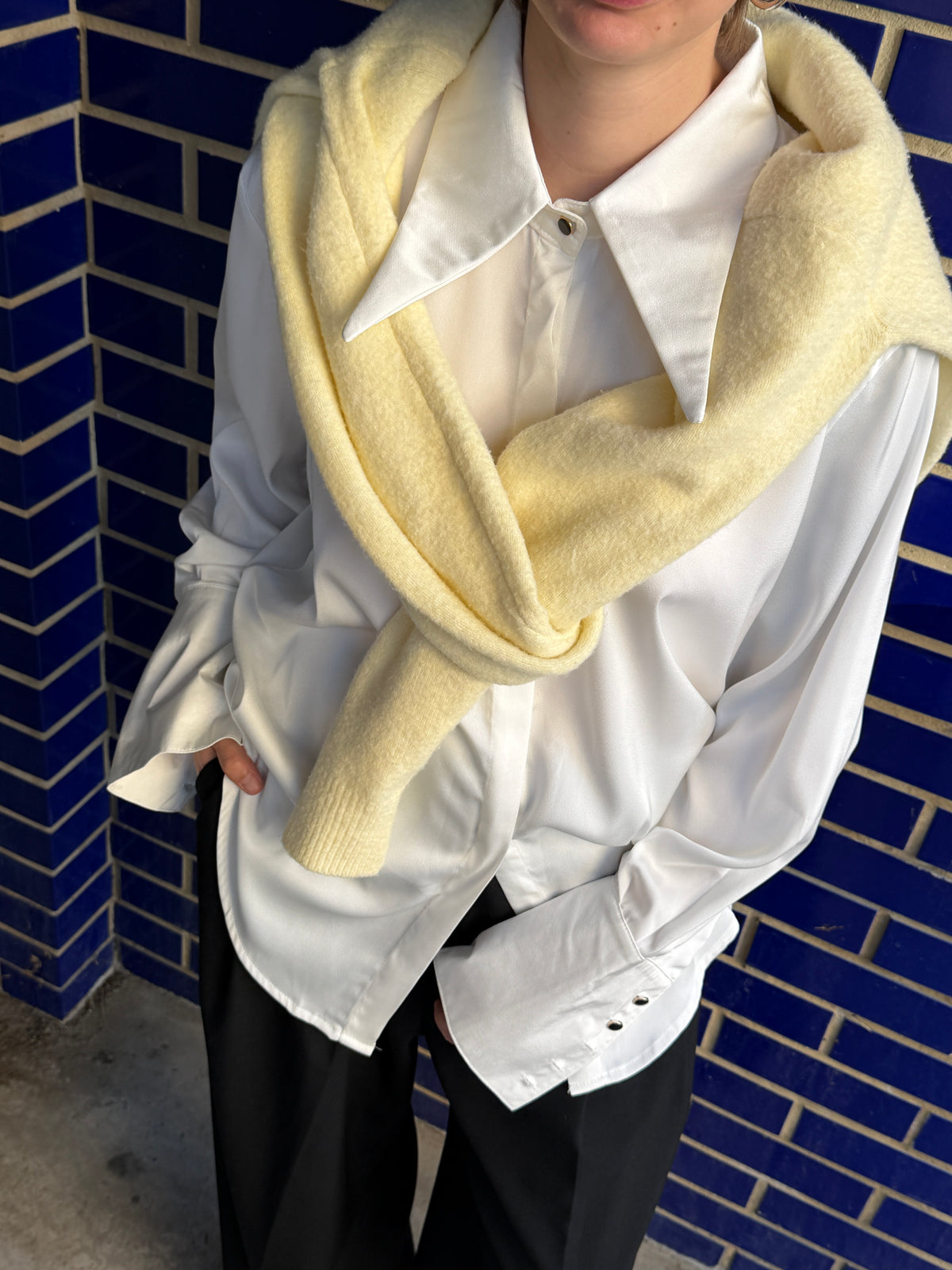 Wide Collar Shirt