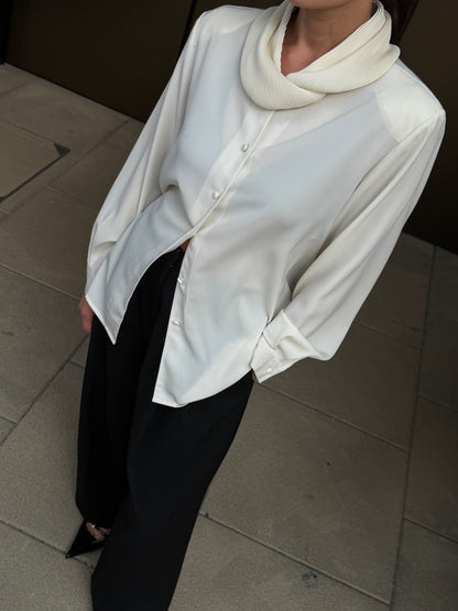 Pleated Collar Blouse
