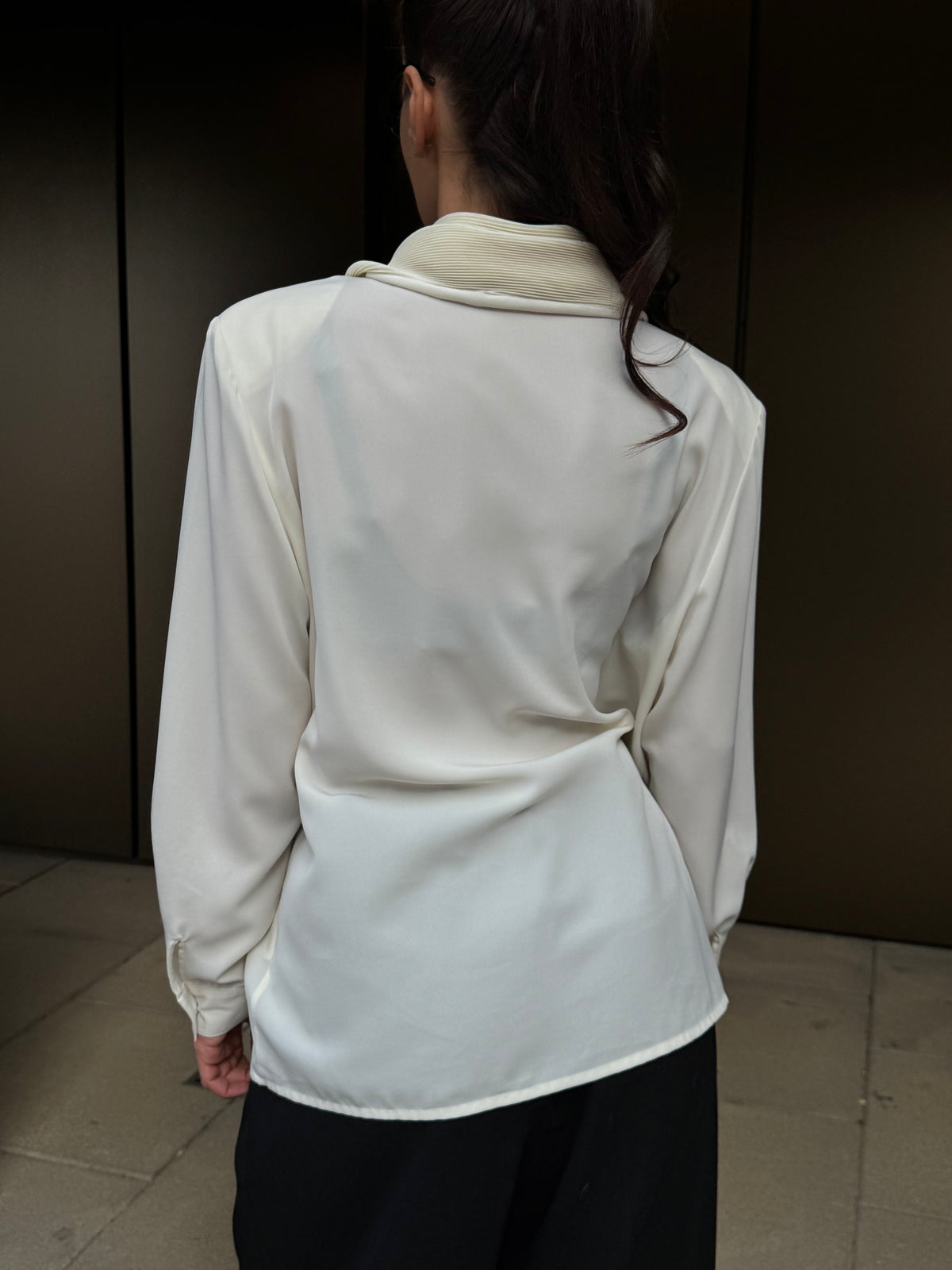 Pleated Collar Blouse