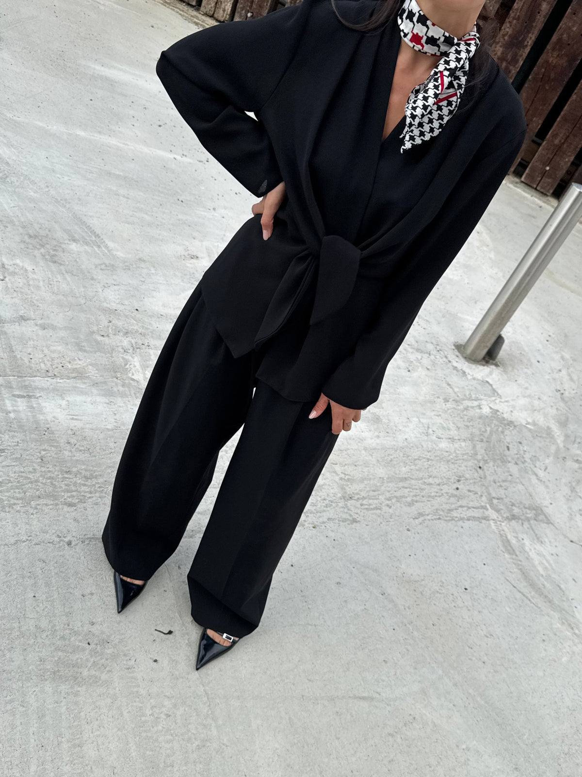 Shawl Tie Blouse