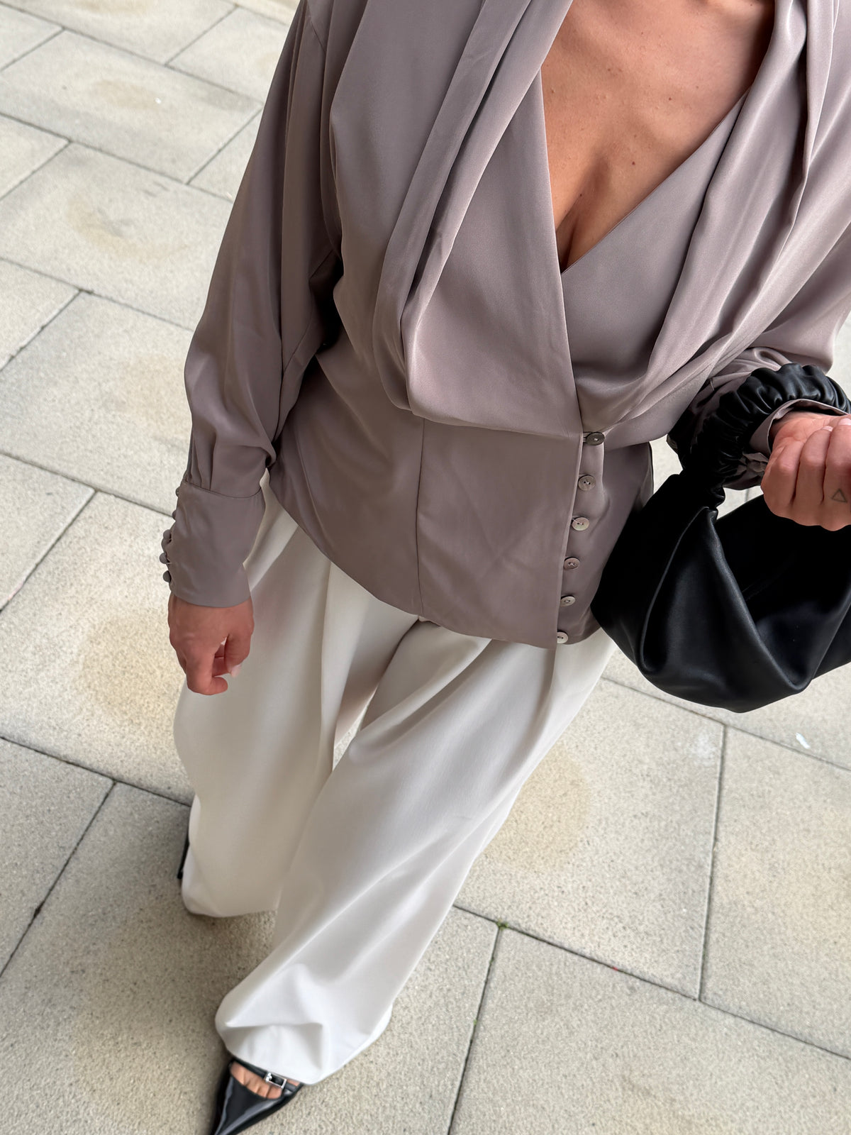 Shawl Collar Blouse