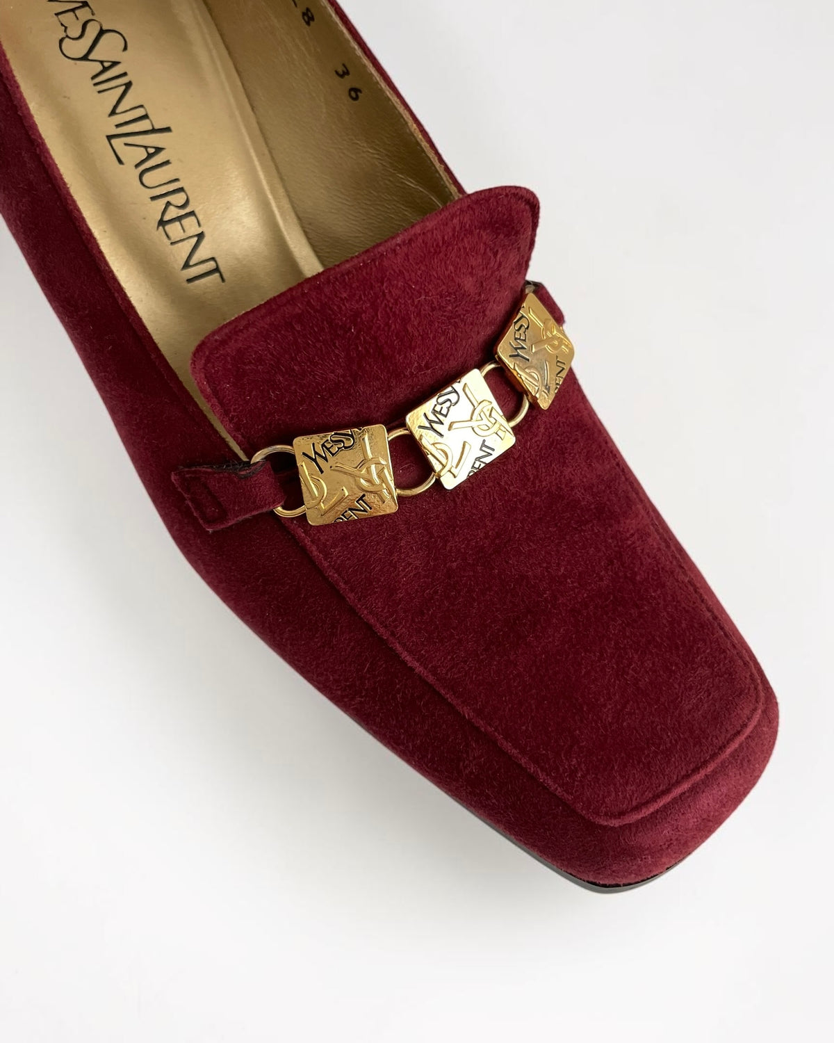 YSL Suede Heels