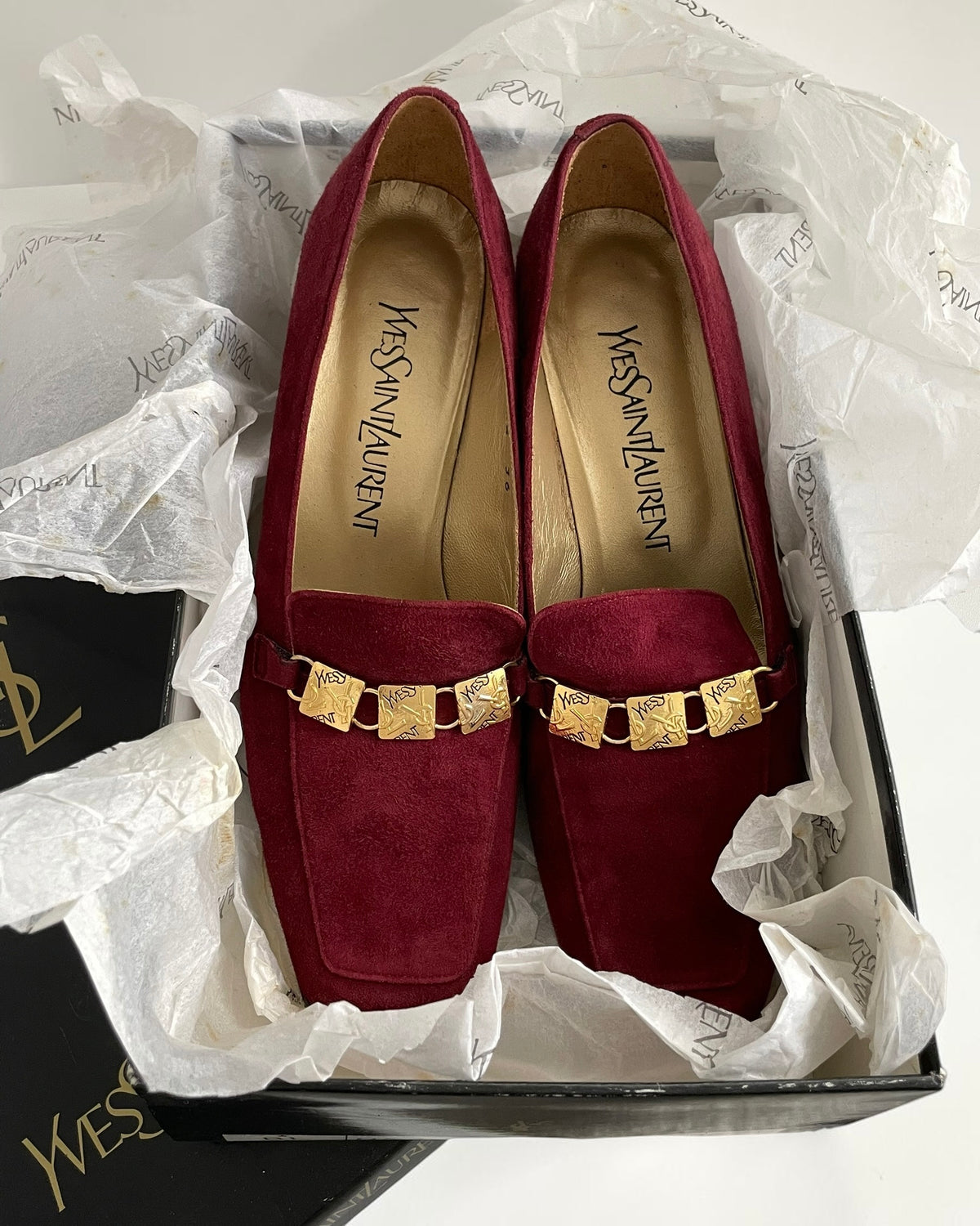 YSL Suede Heels