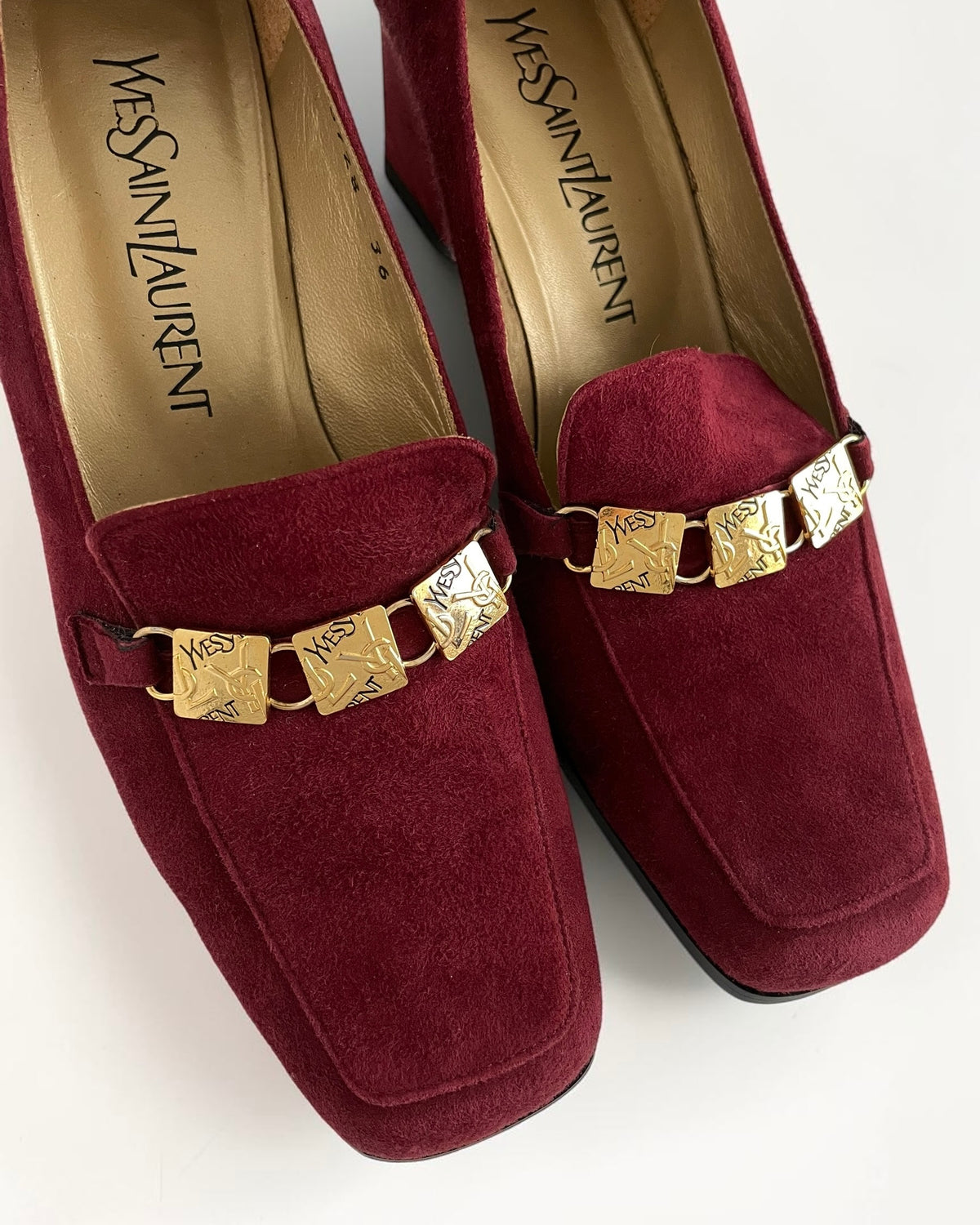 YSL Suede Heels