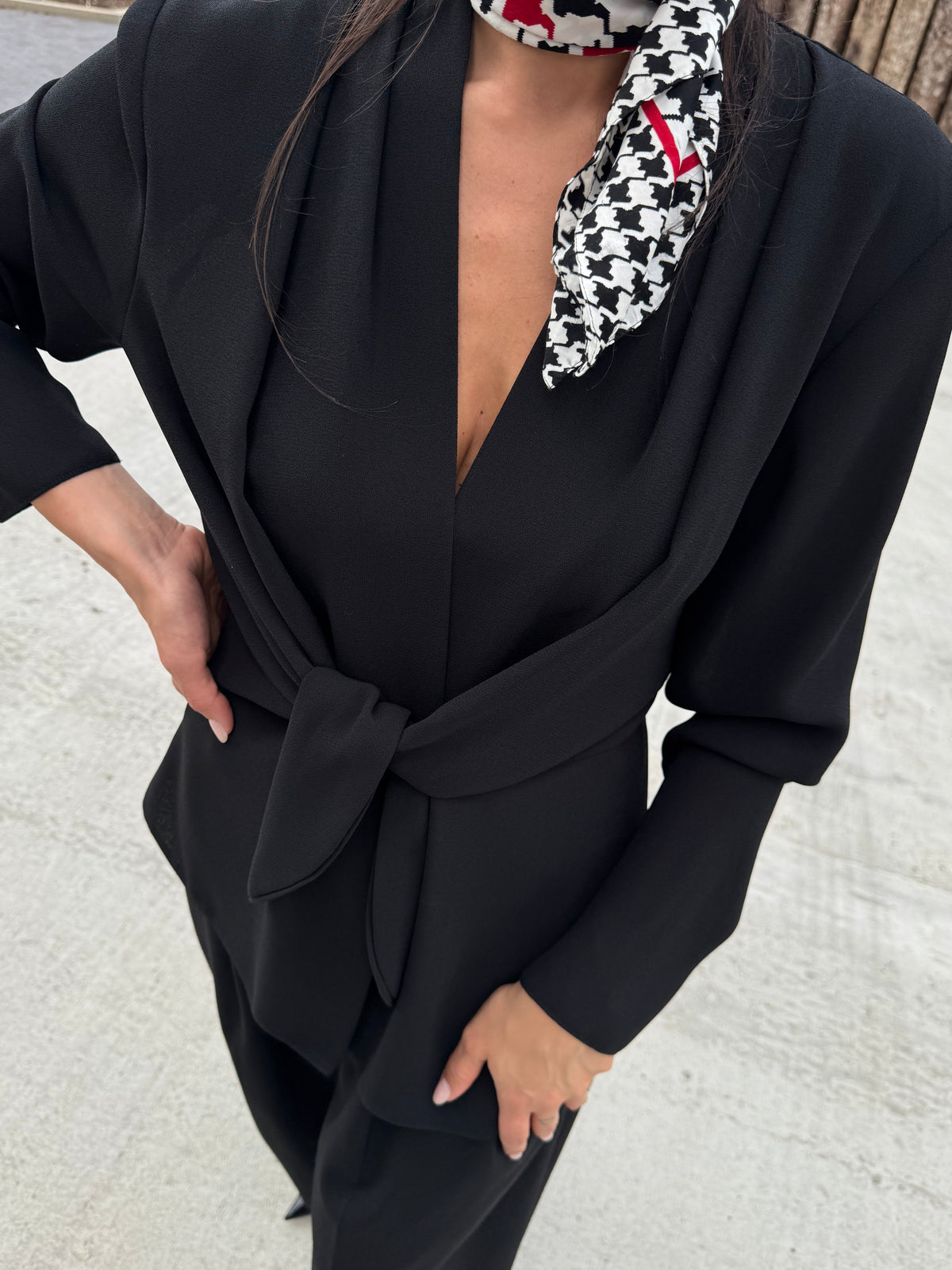 Shawl Tie Blouse