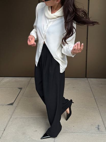 Pleated Collar Blouse