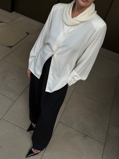 Pleated Collar Blouse