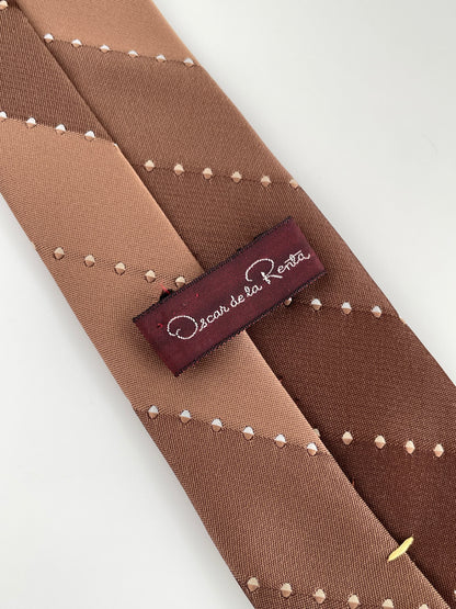 Oscar De La Renta Brown Tie