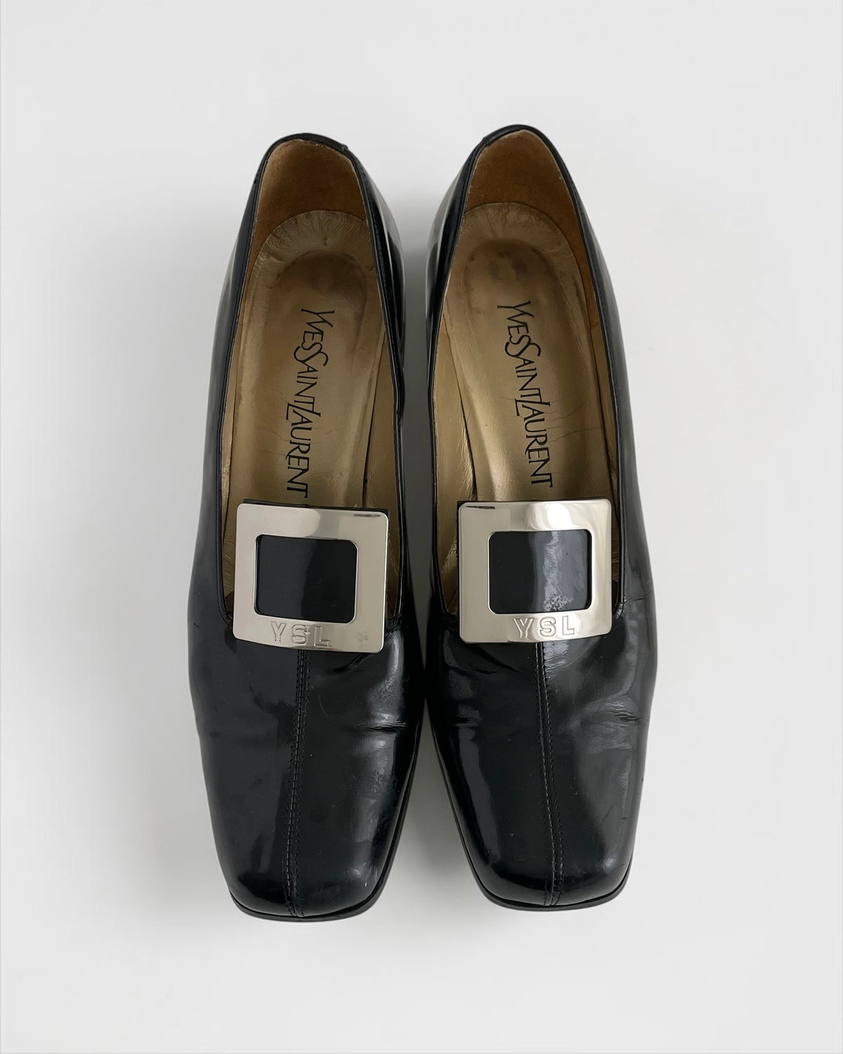 YSL Patent Heels