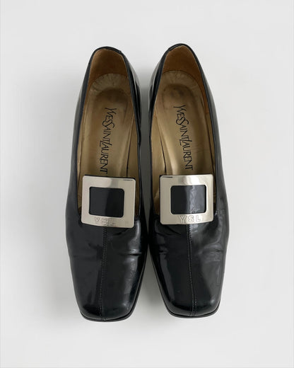 YSL Patent Heels