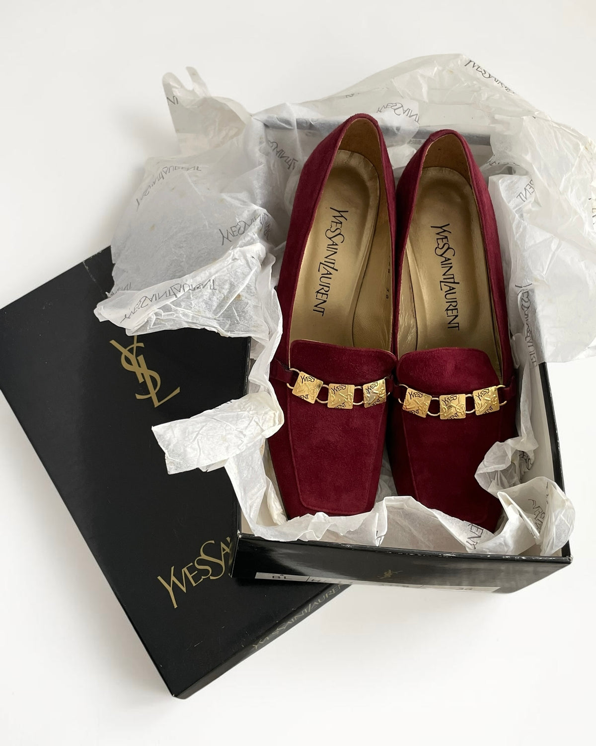 YSL Suede Heels