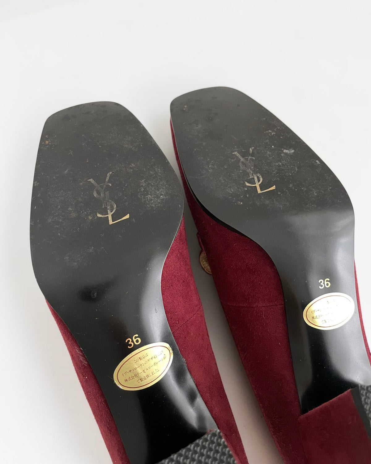 YSL Suede Heels