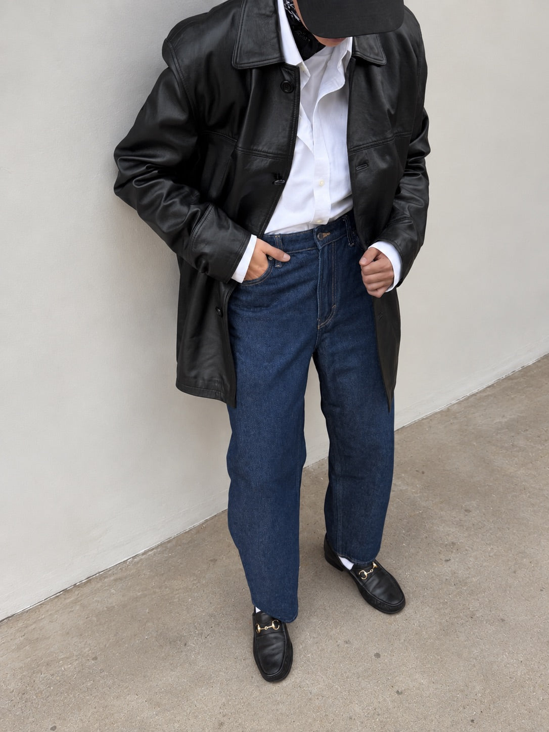 Oversized Leather Jacket