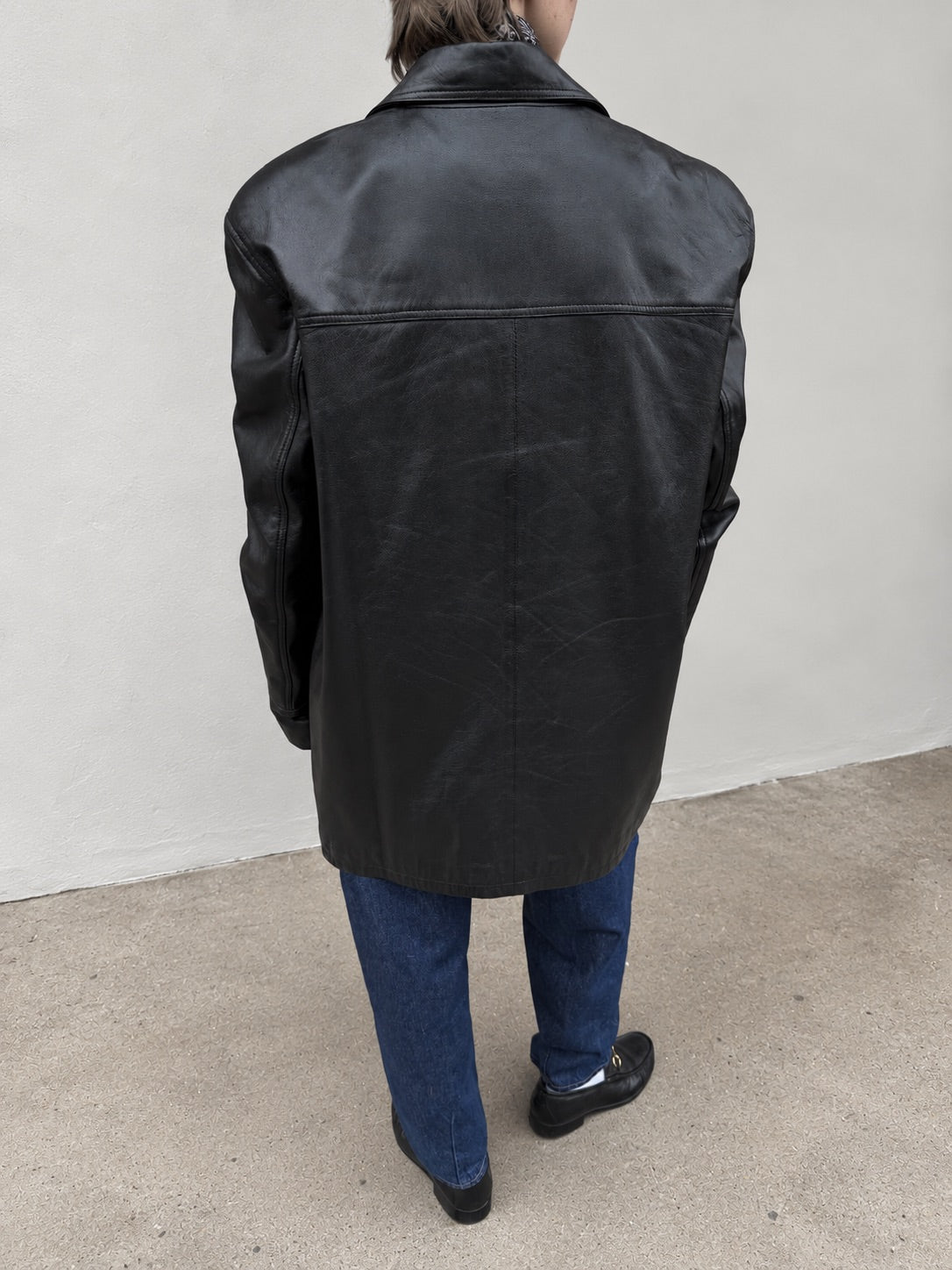 Oversized Leather Jacket