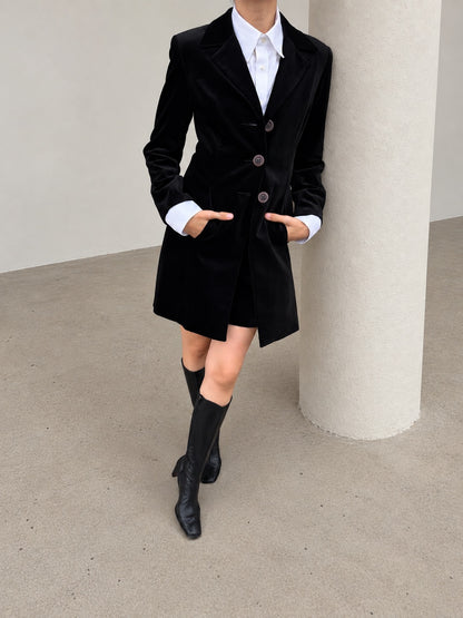 Velvet Skirt Suit