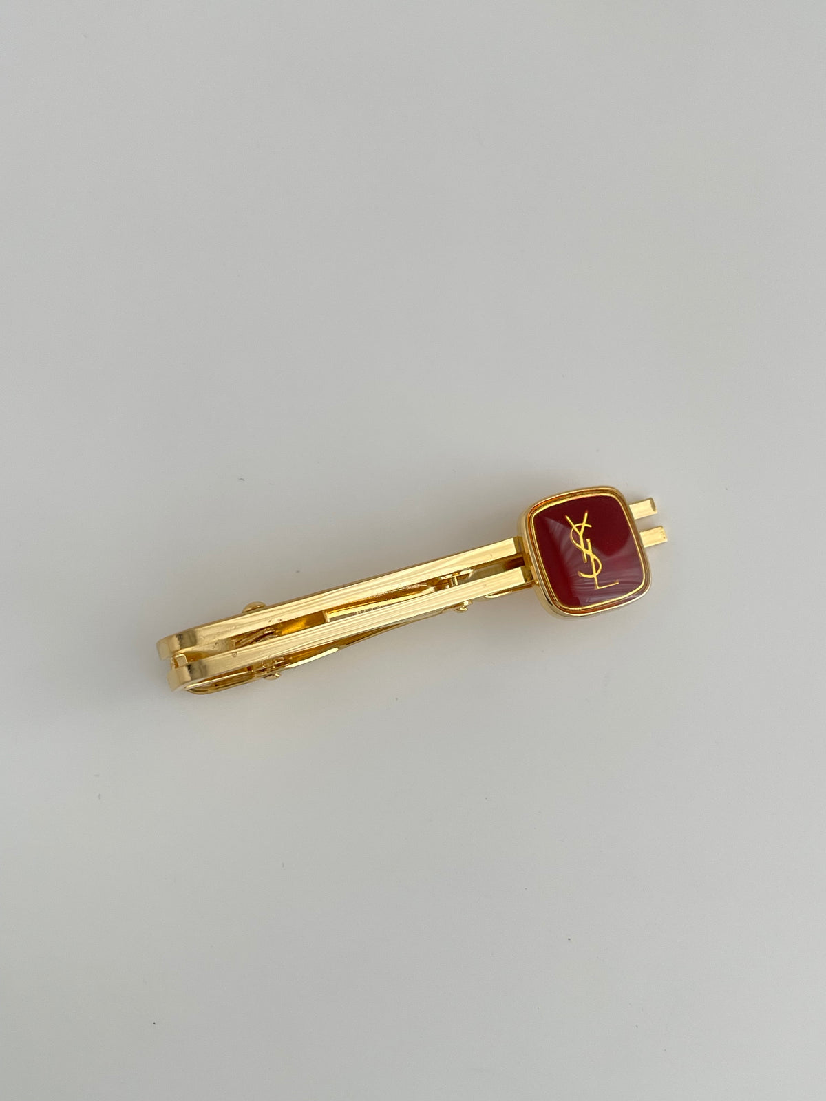 YSL Cufflinks & Tie Clip Set