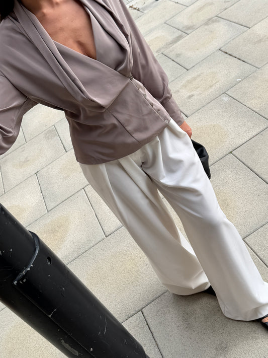 Shawl Collar Blouse