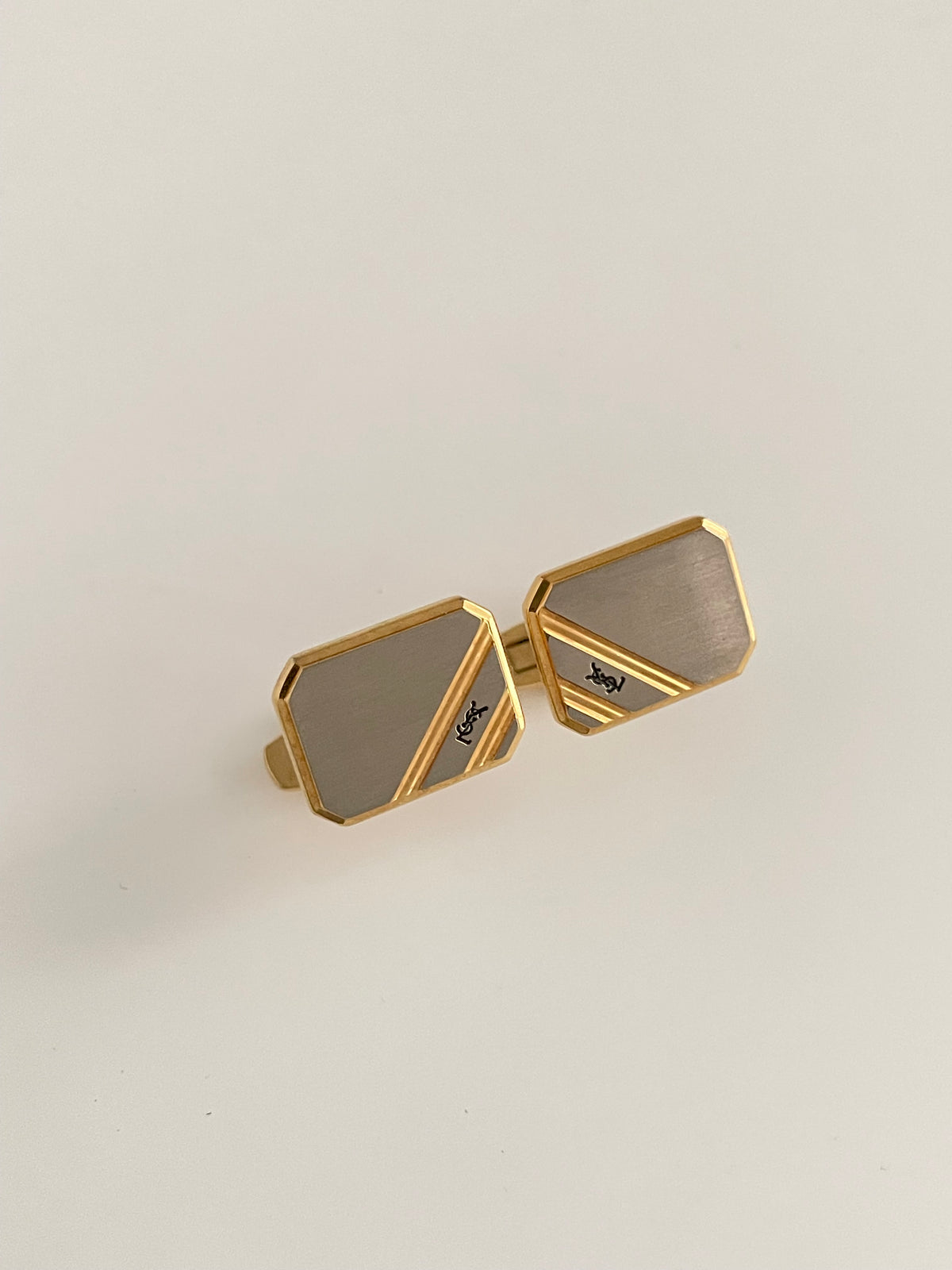 YSL Cufflinks & Tie Clip