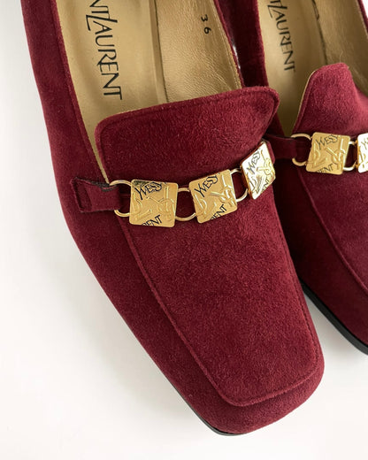 YSL Suede Heels