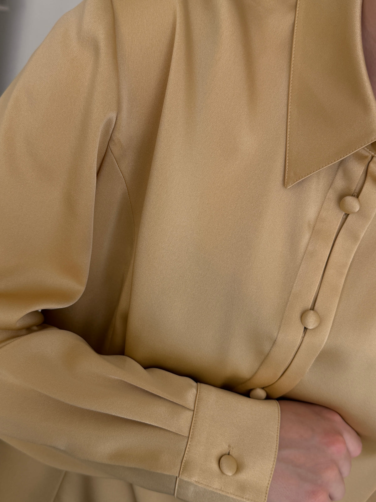 Gold Satin Blouse