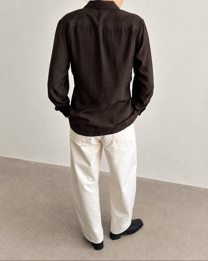 Celine Monogram Silk Blouse