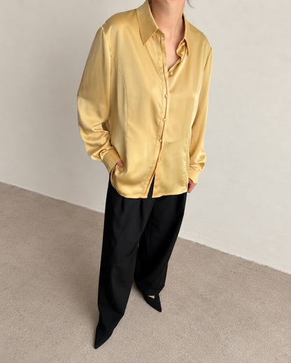 Gold Satin Blouse