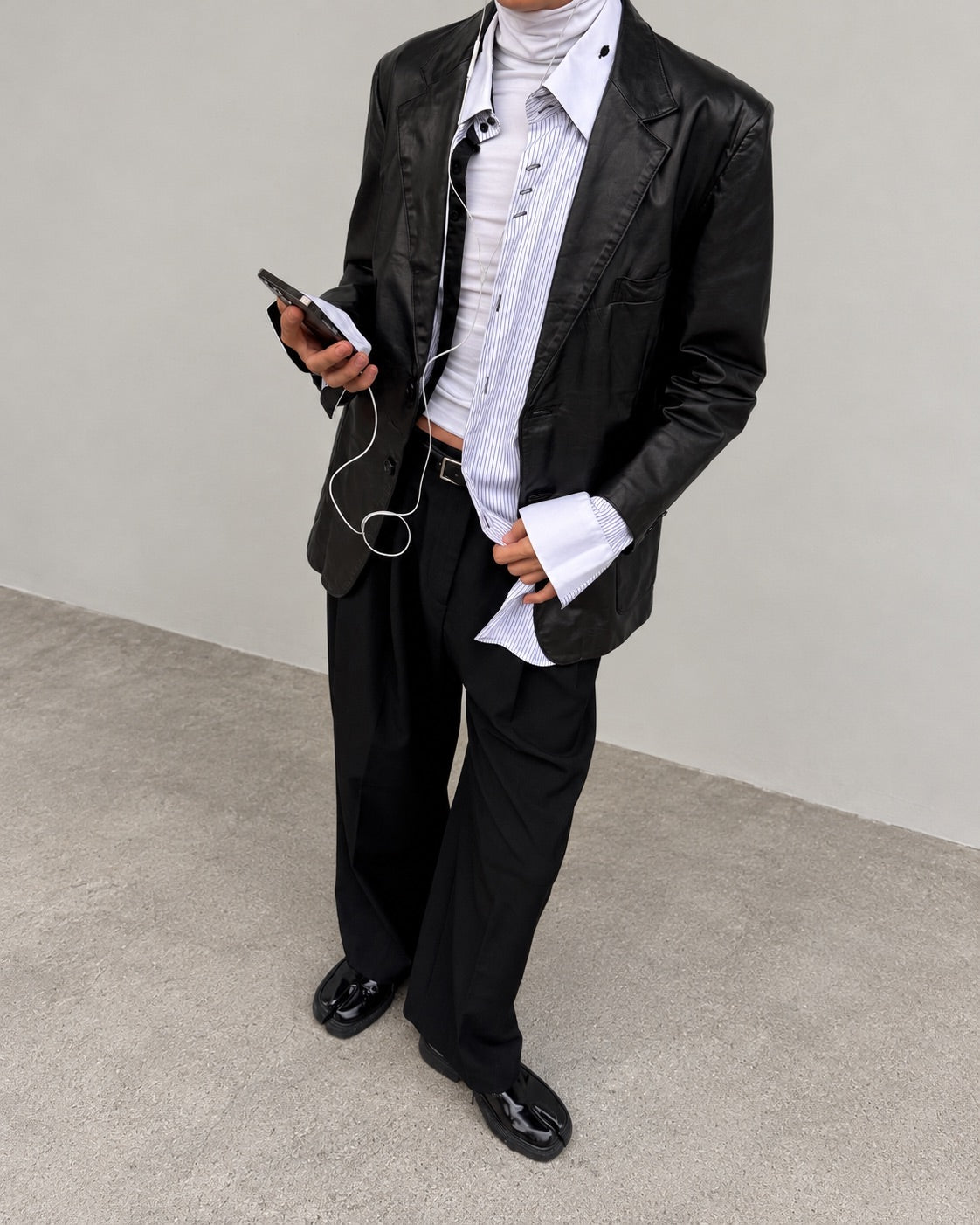 Leather Blazer