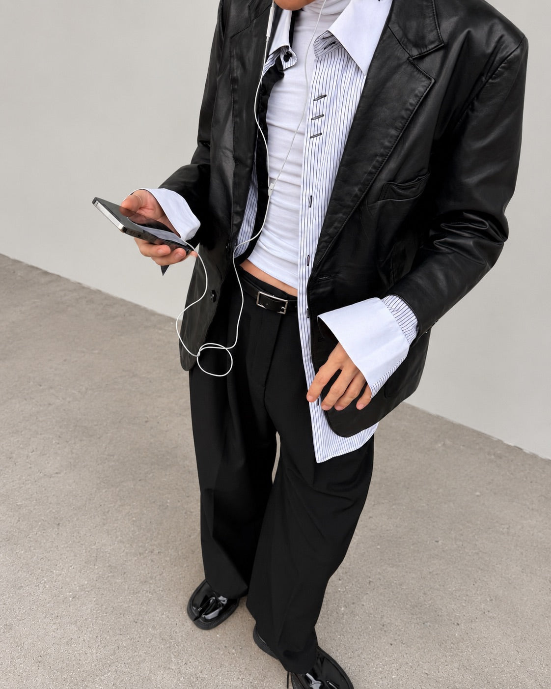 Leather Blazer