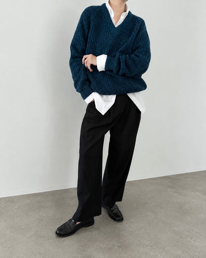 Teal Fisherman Knit