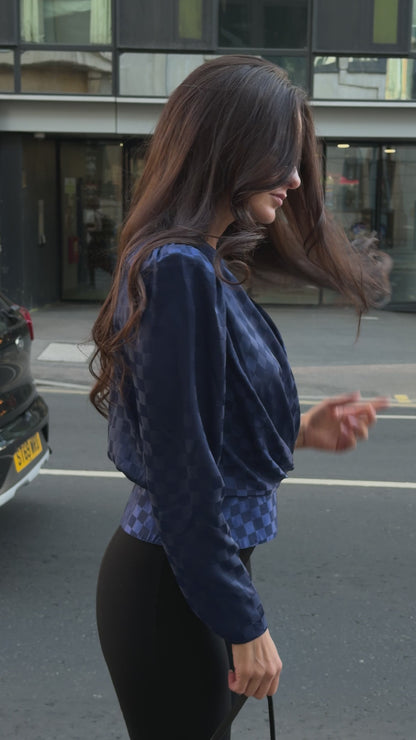 Cobalt Blue Blouse
