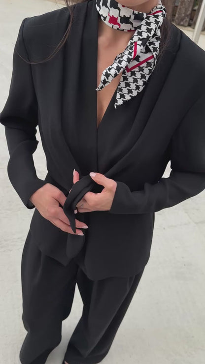 Shawl Tie Blouse